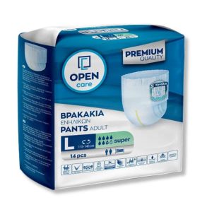 Πάνα βρακάκι ακράτειας ενηλίκων Open Care Large 14 τεμάχια