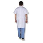 Ιατρική Ποδιά κοντό μανίκι Λευκή Apron Man γιατροί νοσοκόμοι αισθητικοί κτηνίατροι (3)