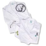 Ιατρική Ποδιά κοντό μανίκι Λευκή Apron Man γιατροί νοσοκόμοι αισθητικοί κτηνίατροι (5)