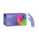 Εξεταστικά γάντια Μωβ Soft Care Vivid Νιτριλίου 100τμχ αναλώσιμα ιατρείων αισθητικοί