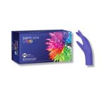 Εξεταστικά γάντια Μπλε Soft Care Vivid Νιτριλίου 100τμχ αναλώσιμα ιατρείων αισθητικοί