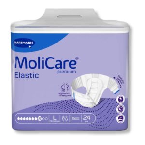 Πάνες αυτοκόλλητες Elastic πολύ βαριάς ακράτειας νύχτας Economy συσκευασία MoliCare Premium