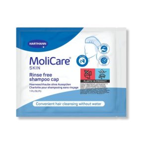 Προεμποτισμένο σκουφάκι λουσίματος με σαμπουάν & μαλακτικό χωρίς χρήση νερού Molicare Skin Hartmann