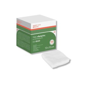 Γάζες μη αποστειρωμένες 8ply 10cm x 10cm Soft Care 100τμχ υδρόφιλη γάζα τραύμα επιδεσμικό υλικό