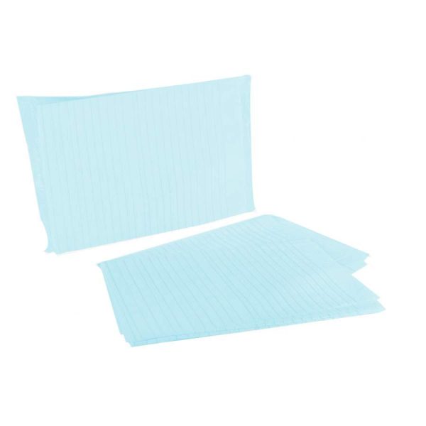 Σεντόνι Προστασίας σε φύλλα Soft Care Extra Λευκό-γαλάζιο 80 x 210 cm (48 νημάτων) 10τμχ υποσέντονα