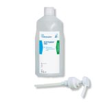 Aseptoman Med - 1000 ml με αντλία (72% αιθ.) υγρό αντισηπτικό χεριών 1 λίτρο, χωρίς άρωμα για ευαίσθητο δέρμα, υγρό αντισηπτικό χεριών επαγγελματικό