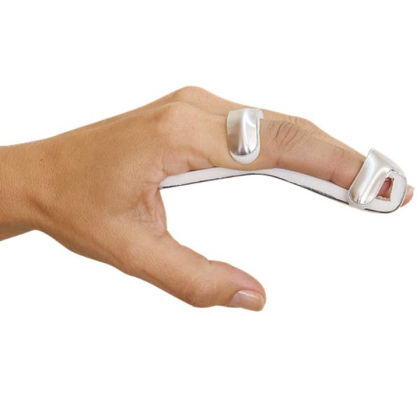 Μεταλλικός νάρθηκας δακτύλου Baseball Splint της Vita Orthopaedics με εσωτερική επένδυση αφρού, για ακινητοποίηση αρθρώσεων.