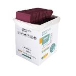 Οδοντιατρική πετσέτα Plus 3ply – χωρίς dispenser 500τμχ μπορντό αισθητικοί πετσετάκια νυχιών