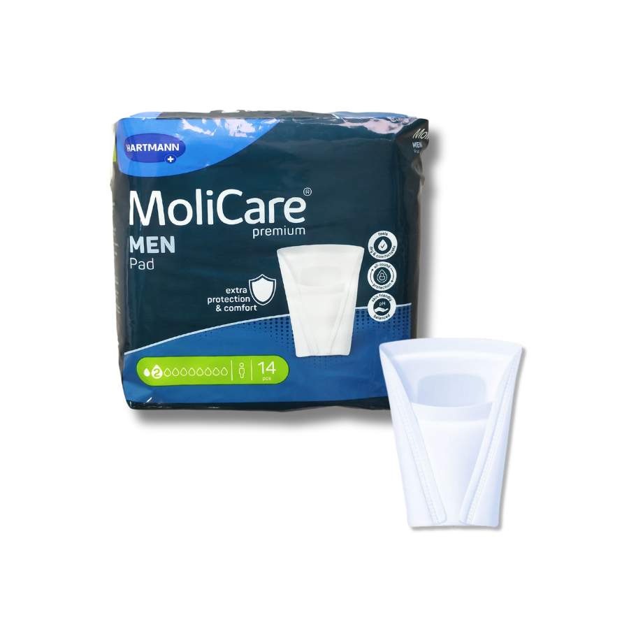 Σερβιέτες ανδρών Molicare Premium 2 σταγόνες ελαφριά ακράτεια προστάτης