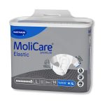 Πάνες αυτοκόλλητες MoliCare Premium Elastic 10 σταγόνες για εξαιρετικά βαριάς νυχτερινής ακράτειας με τεχνολογία SkinGuard και εργονομική εφαρμογή