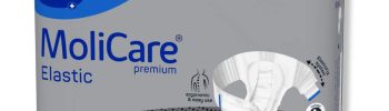 Πάνες αυτοκόλλητες MoliCare Premium Elastic 10 σταγόνες για εξαιρετικά βαριάς νυχτερινής ακράτειας με τεχνολογία SkinGuard και εργονομική εφαρμογή